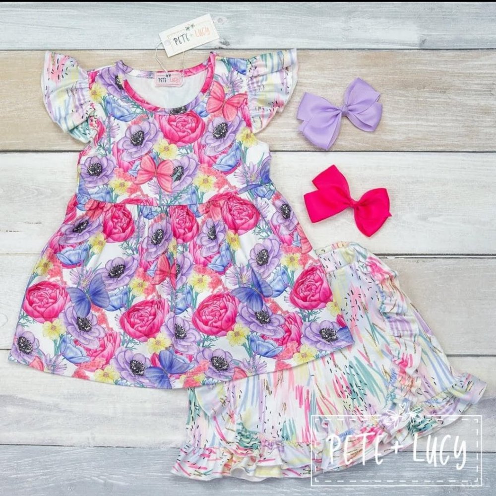 Butterfly Garden short Set